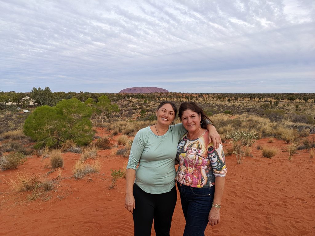 Jessie Senka Yalara lookout clear view of Uluru and red earth Day 1